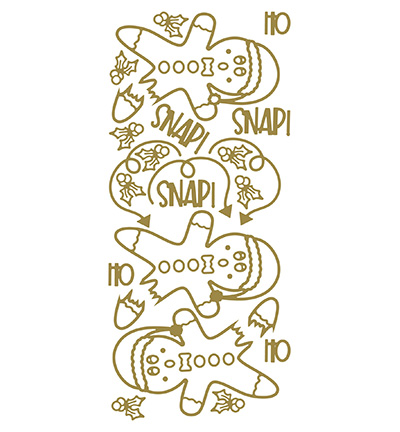 573600 G/G - JeJe - 10 Stickers Gold/Gold, Oh Snap - 