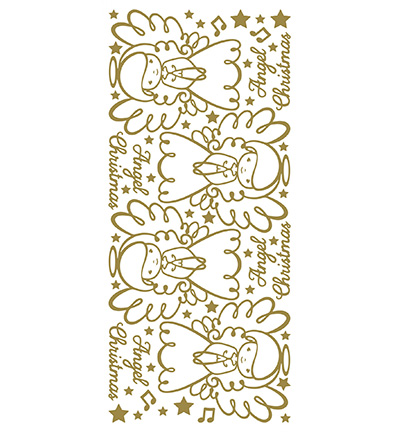 461300 G/G - JeJe - 10 Stickers Gold/Gold, Engel - 