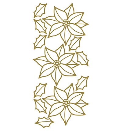 400300 G/G - JeJe - 10 Stickers Gold/Gold, Kerstster - Krazy peel-off 400300 G/G - JeJe - 10 Stickers Gold/Gold, Kerstster - Krazy peel-off