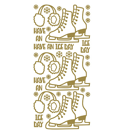 566300 G/G - JeJe - 10 Stickers Gold/Gold, Schaatsen - Krazy peel-off 566300 G/G - JeJe - 10 Stickers Gold/Gold, Schaatsen - Krazy peel-off