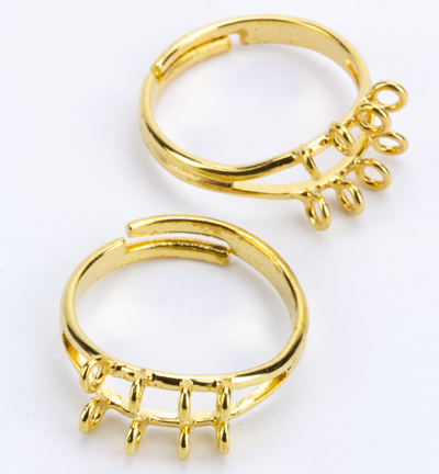 FR8103 - 5/8 - HG8 - Kippers - Solde: (2) Bagues - 8 anneaux, dorée - Bague