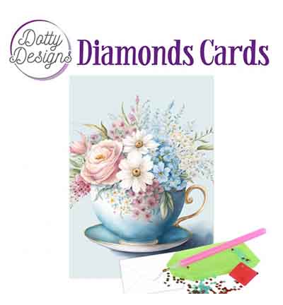 DDDC1192 - Dotty Designs - Diamond Cards, Cup of Blooms 2 - 