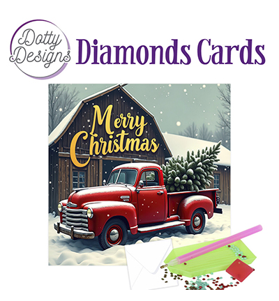DDDC1205 - Dotty Designs - Diamond Cards, Pickup truck - 