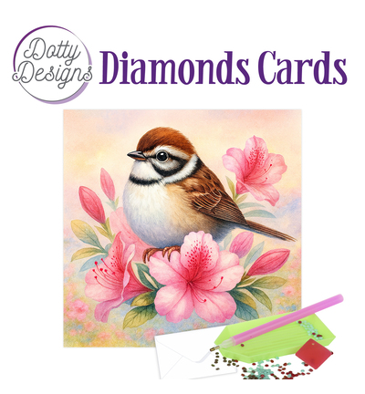 DDDC1218 - Dotty Designs - Diamond Cards - Oiseau brun - 