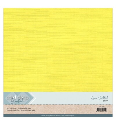 LKK-SC04 - Card Deco - Scrap, Jaune - 
