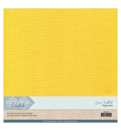 LKK-SC06 - Card Deco - Scrap, Jaune canari - 