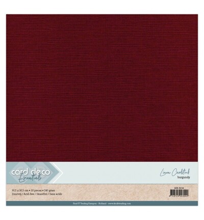 LKK-SC14 - Card Deco - Scrap, Bordeaux - 