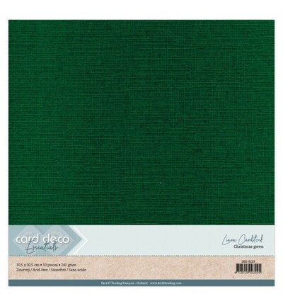 LKK-SC23 - Card Deco - Scrap, Vert sapin - 