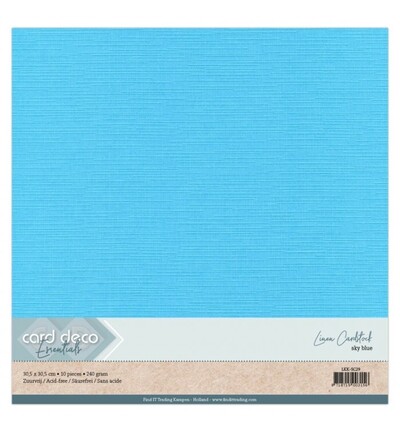 LKK-SC29 - Card Deco - Scrap, Bleu ciel - 