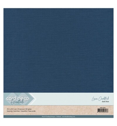 LKK-SC30 - Card Deco - Scrap, Bleu foncé - 