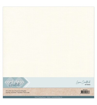 LKK-SC32 - Card Deco - Scrap, Blanc cassé - 