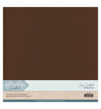 LKK-SC33 - Card Deco - Scrap, Brun chocolat - 