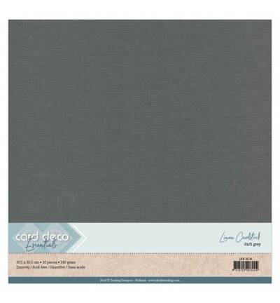 LKK-SC36 - Card Deco - Scrap, Gris foncé - 