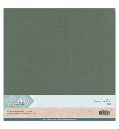 LKK-SC41 - Card Deco - Scrap, Vert basilic - 