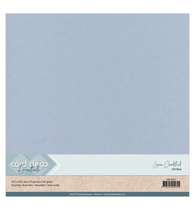 LKK-SC52 - Card Deco - Scrap, Bleu vintage - 