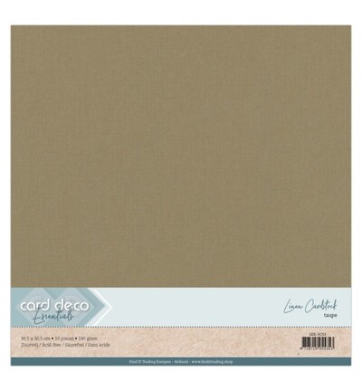 LKK-SC53 - Card Deco - Scrap, Taupe - 