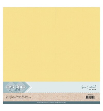 LKK-SC101 - Card Deco - Scrap, Jaune doux - 