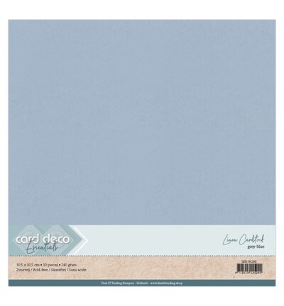 LKK-SC102 - Card Deco - Scrap, Bleu gris - 