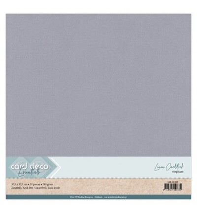 LKK-SC103 - Card Deco - Scrap, Gris éléphant - 