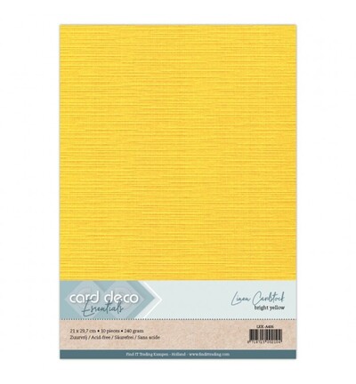 LKK-A406 - Card Deco - Jaune canari - 