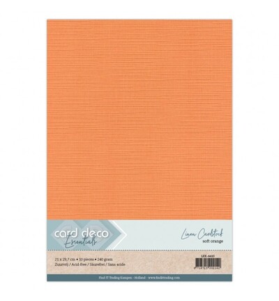 LKK-A410 - Card Deco - Orange doux - 