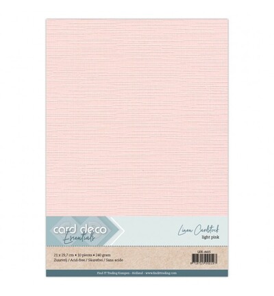 LKK-A415 - Card Deco - Rose clair - 