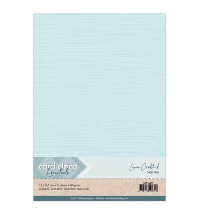 LKK-A427 - Card Deco - Bleu bébé - 