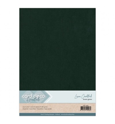 LKK-A469 - Card Deco - Vert forêt - 