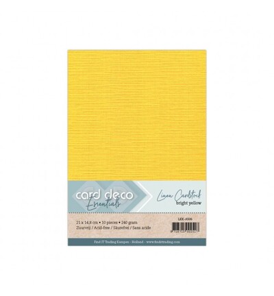 LKK-A506 - Card Deco - Jaune canari - 
