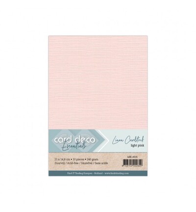 LKK-A515 - Card Deco - Rose clair - 