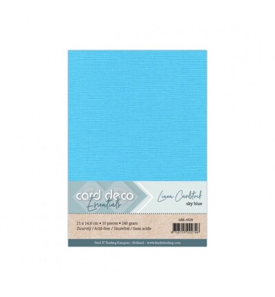 LKK-A529 - Card Deco - Bleu ciel - 