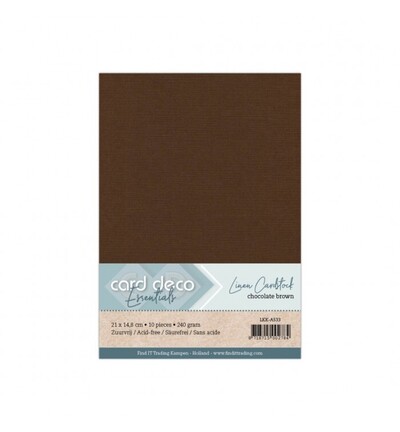 LKK-A533 - Card Deco - Brun chocolat - 