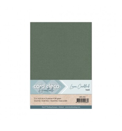LKK-A541 - Card Deco - Vert basilic - 
