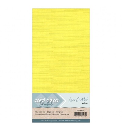LKK-4K04 - Card Deco - Cardstock, Jaune - 