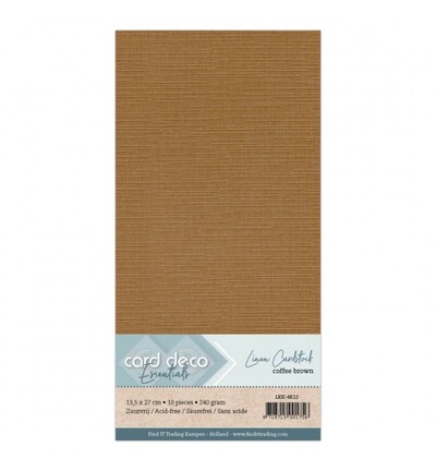 LKK-4K12 - Card Deco - Cardstock, Brun café - 