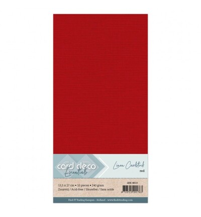 LKK-4K13 - Card Deco - Cardstock, Rouge - 