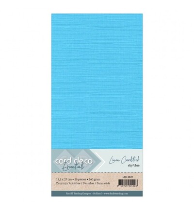 LKK-4K29 - Card Deco - Cardstock, Bleu ciel - 