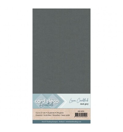 LKK-4K36 - Card Deco - Cardstock, Gris foncé - 