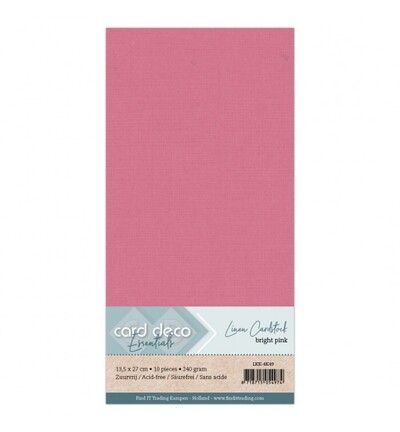 LKK-4K49 - Card Deco - Cardstock, Rose vif - 