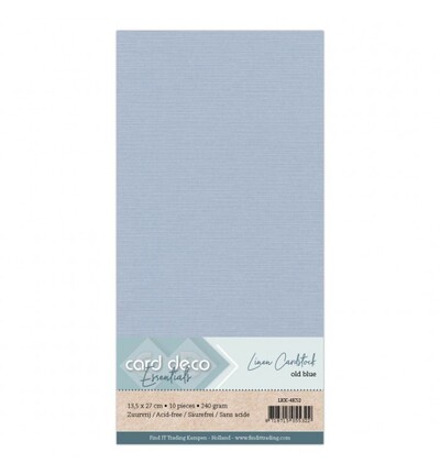 LKK-4K52 - Card Deco - Cardstock, Bleu vintage - 