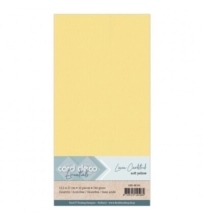 LKK-4K101 - Card Deco - Cardstock, Jaune doux - 