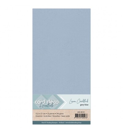 LKK-4K102 - Card Deco - Cardstock, Bleu gris - 