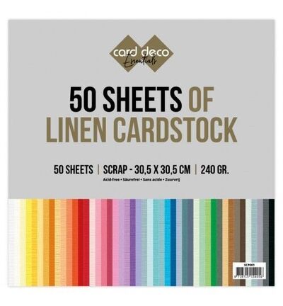 SCP001 - Card Deco - Carton jumbo Card Deco 30,5×30,5 cm – 50 feuilles - 