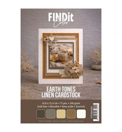 FITCBA5001 - Find It Color - Find It Color pack cardstock lin A5 – Earth Tones - 