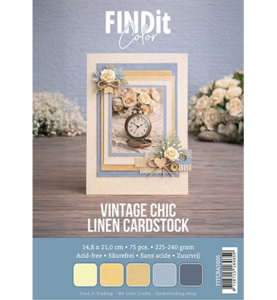 FITCBA5005 - Find It Color - Find It Color pack cardstock lin A5 – Vintage Chic - 