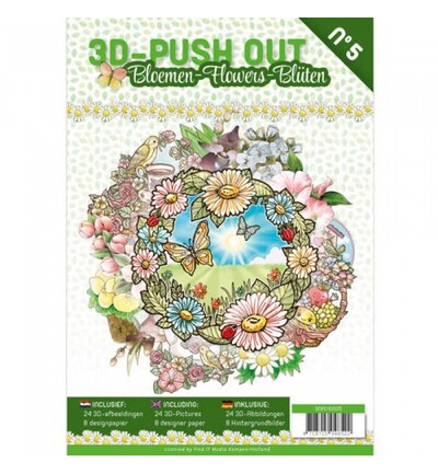 3DPO10005 - Find-it - 3D Push-Out Book 05 – Fleurs - Fleurs 3DPO10005 - Find-it - 3D Push-Out Book 05 – Fleurs - Fleurs