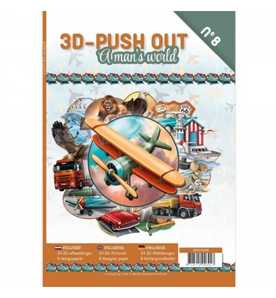 3DPO10008 - Find-it - 3D Push-Out Book 08 – Univers masculin - 