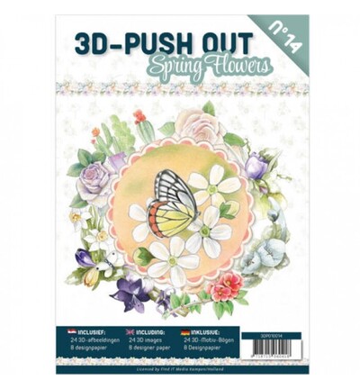 3DPO10014 - Find-it - 3D Push-Out Book 14 – Fleurs de printemps - Fleurs 3DPO10014 - Find-it - 3D Push-Out Book 14 – Fleurs de printemps - Fleurs