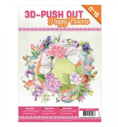 3DPO10015 - Find-it - 3D Push-Out Book 15 – Fleurs joyeuses - Fleurs 3DPO10015 - Find-it - 3D Push-Out Book 15 – Fleurs joyeuses - Fleurs