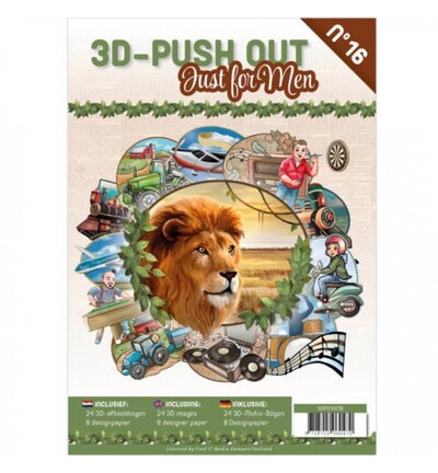 3DPO10016 - Find-it - 3D Push-Out Book 16 – Uniquement pour hommes - 